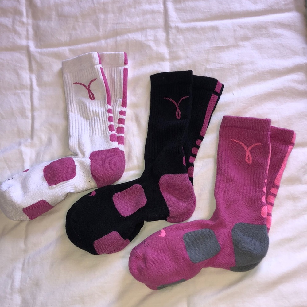 Nike dri-fit breast cancer socks